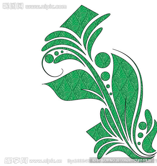 自然风格欧式花纹