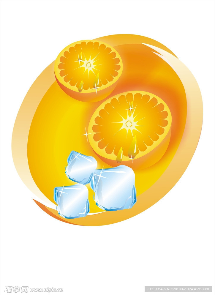 橘子冰块