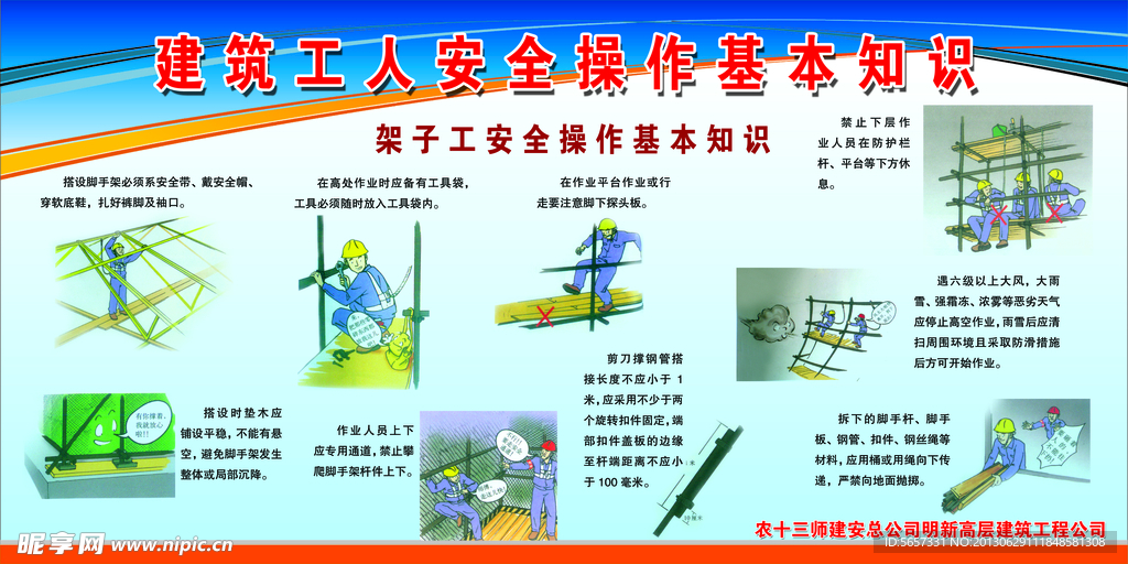 安全操作基本知识展板