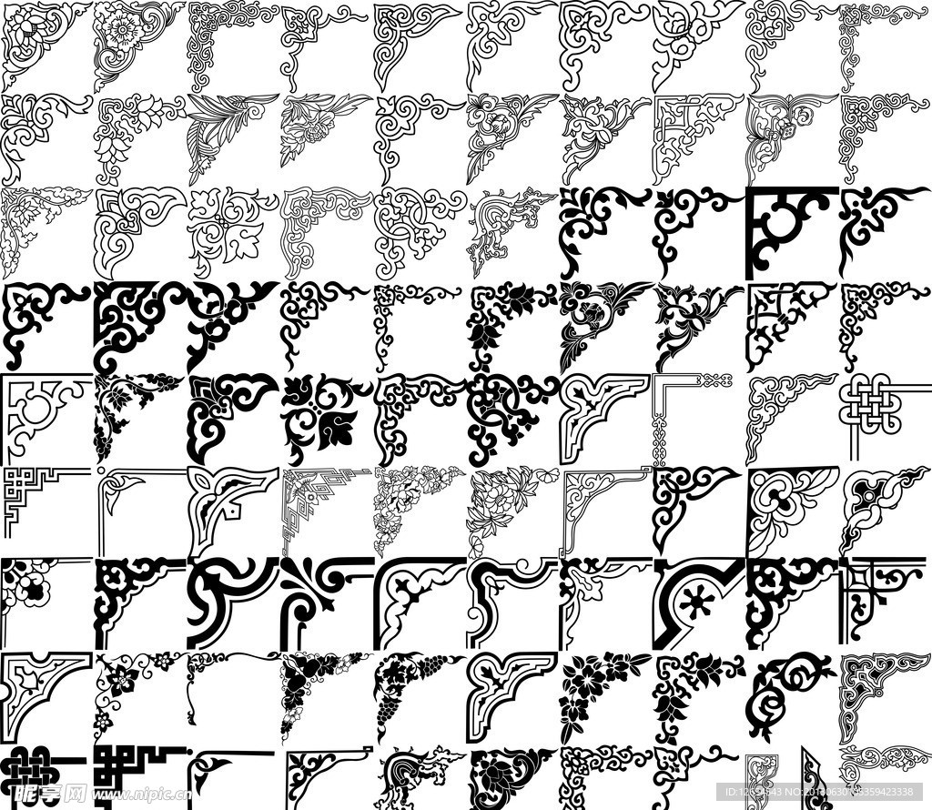 古典花边 花边 花纹