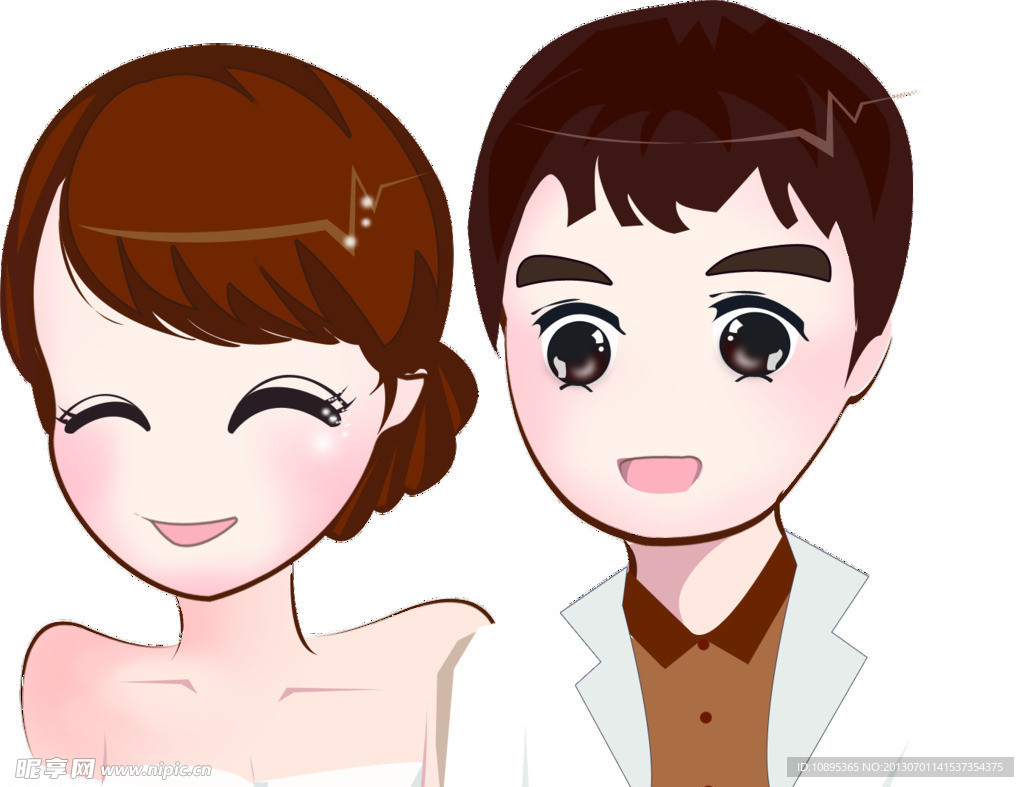 新郎新娘卡通头像