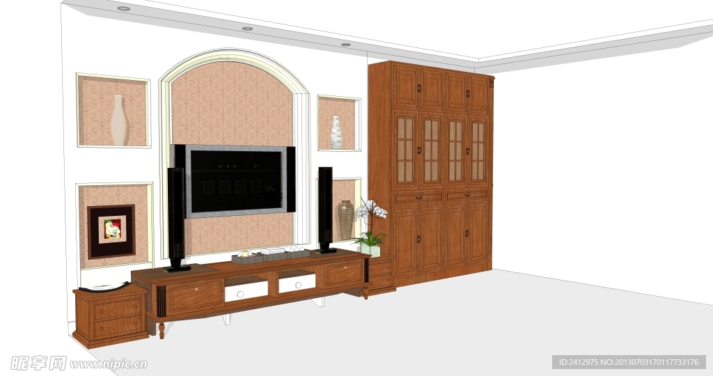 欧式电视背景墙