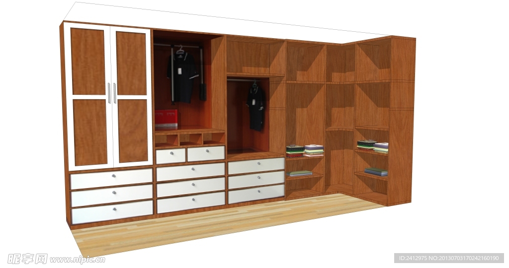 草图大师衣柜设计