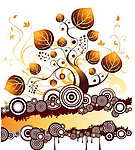 潮流失量花纹背景