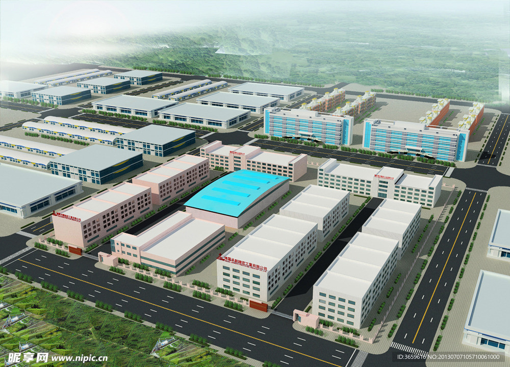 厂房鸟瞰 厂区鸟瞰图