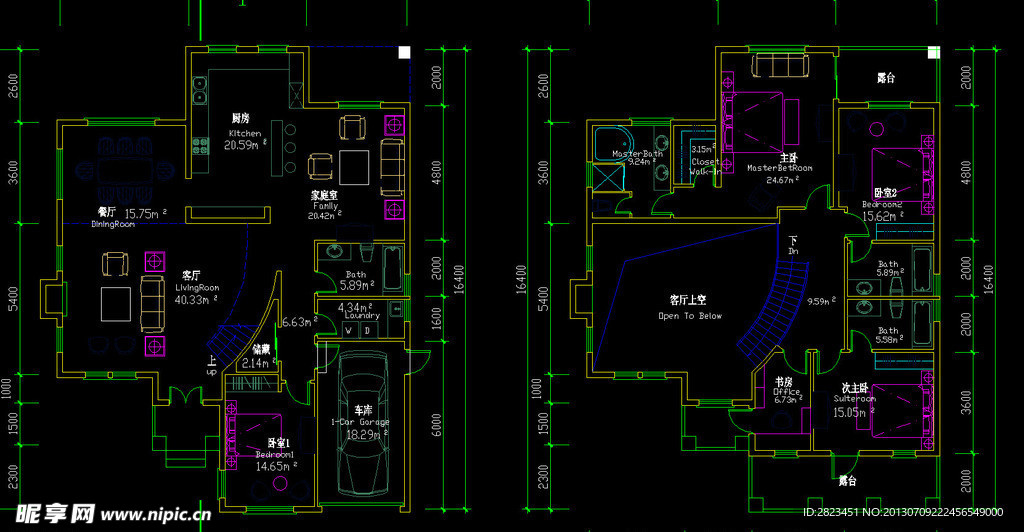 别墅单体方案A1A2