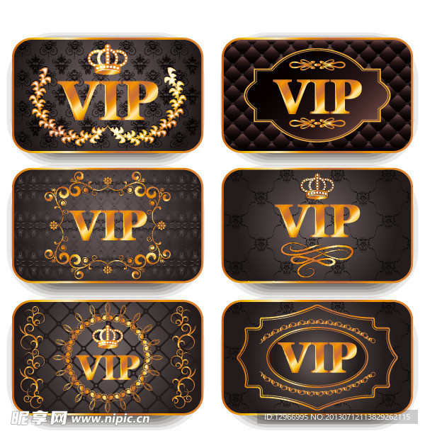 VIP会员卡复古风格