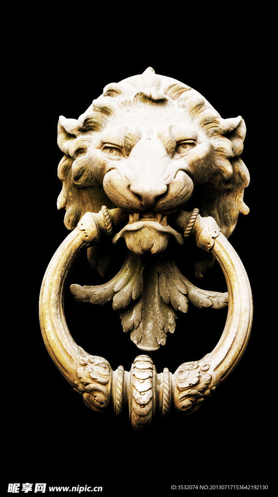 欧式 狮子 门环