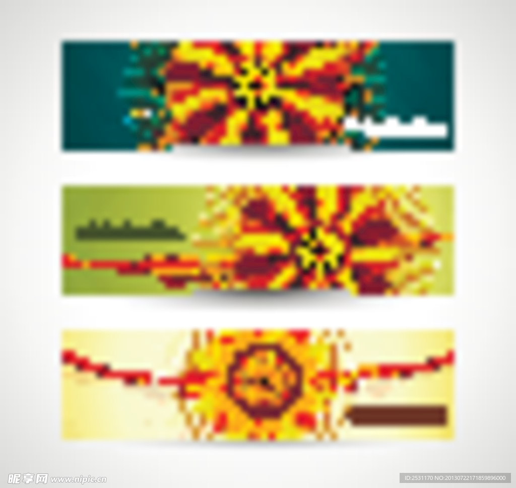 时尚横幅矢量素材