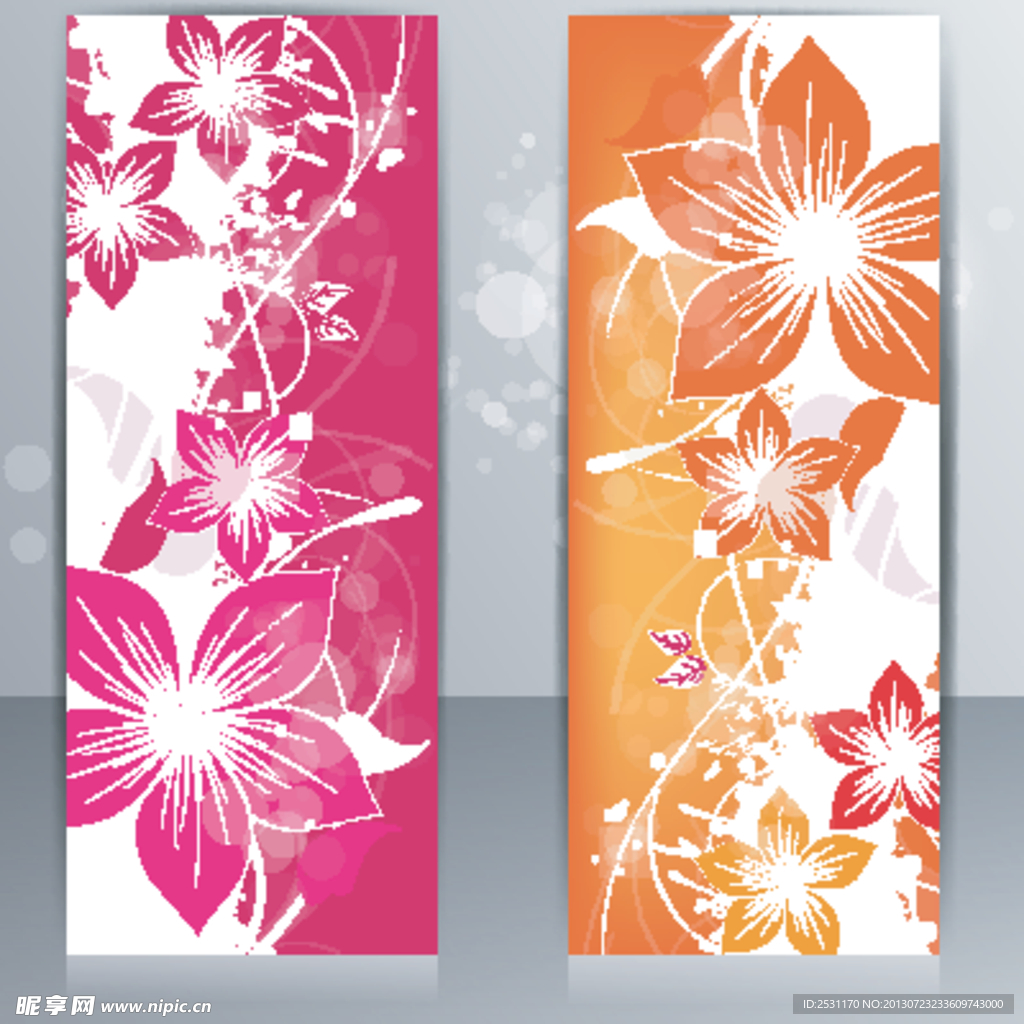 时尚花纹横幅