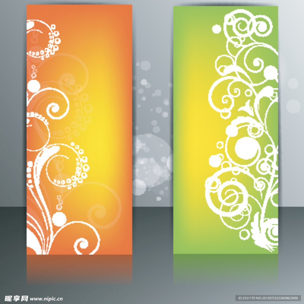 时尚花纹横幅