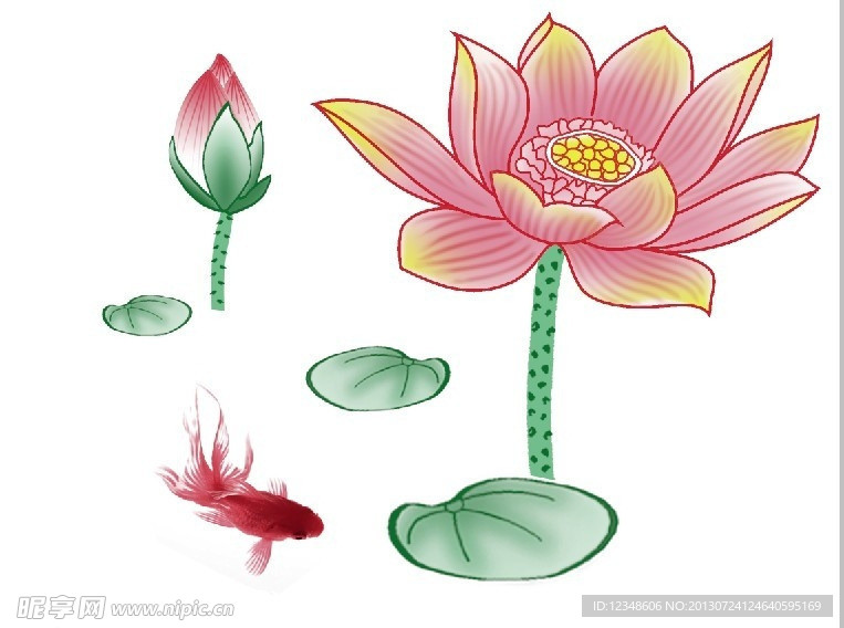 荷花（通道分层）