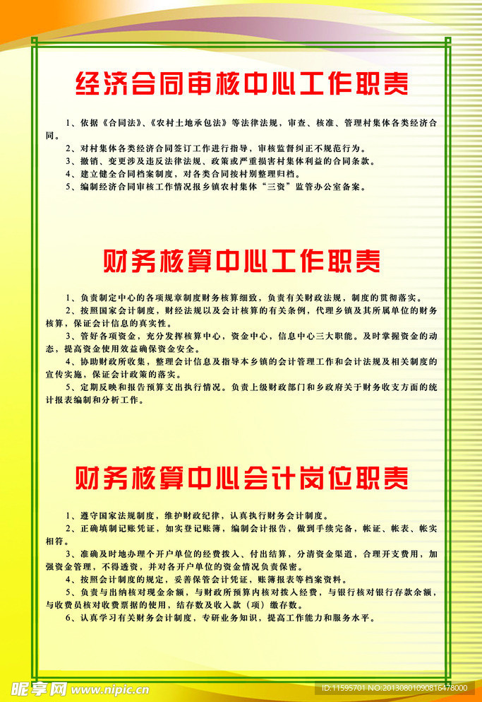 工作职责和岗位职责