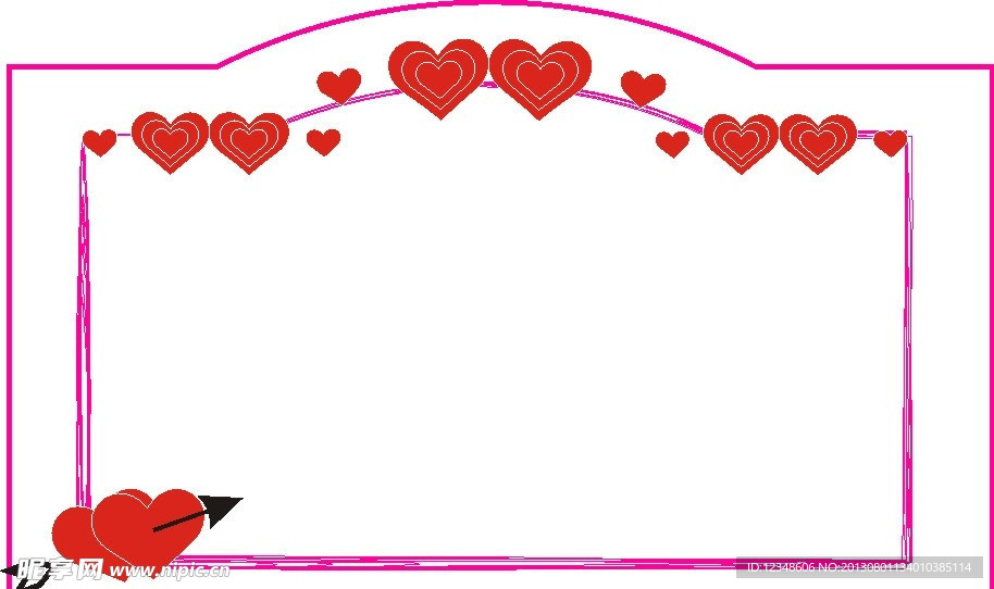 红心相框