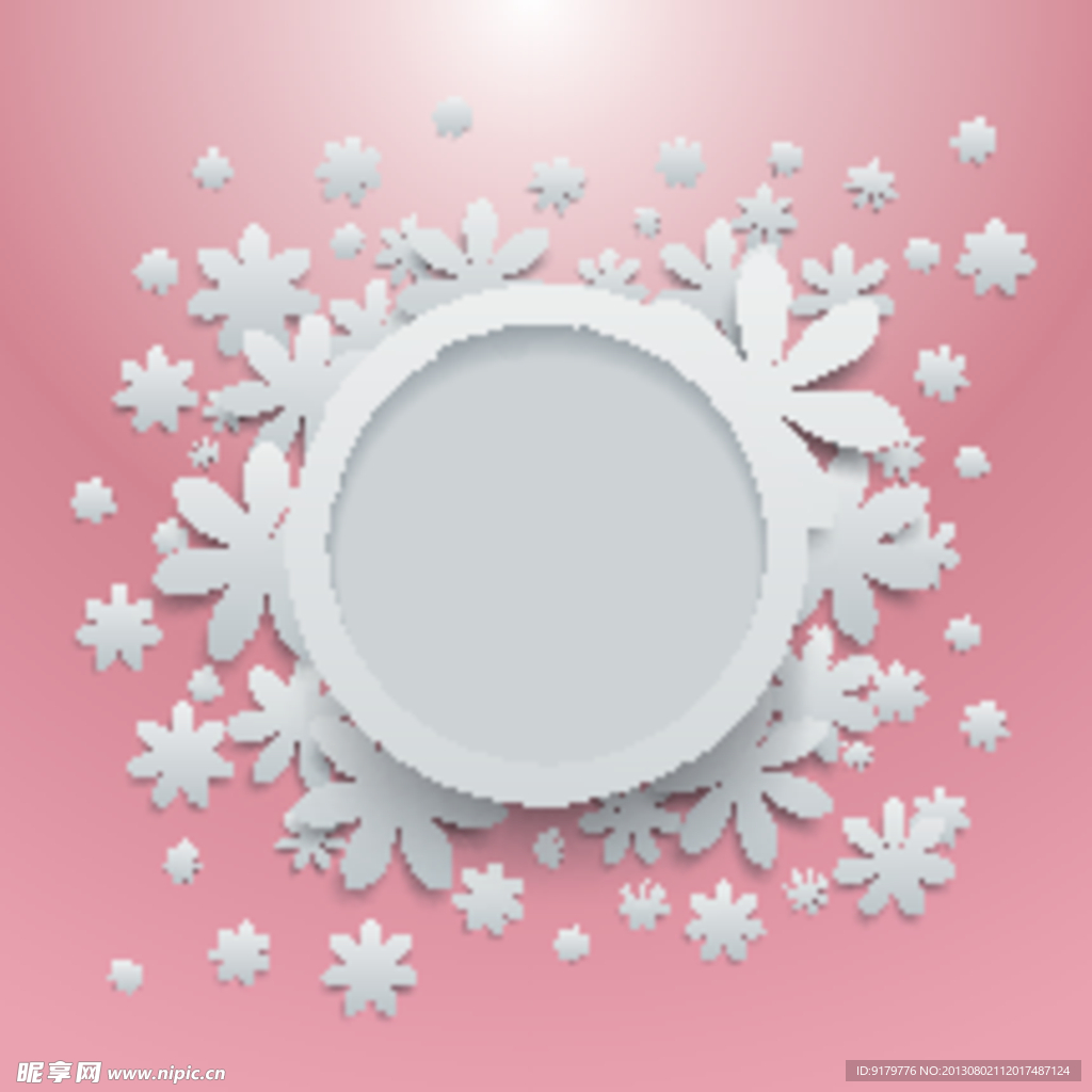 立体花瓣 矢量素材