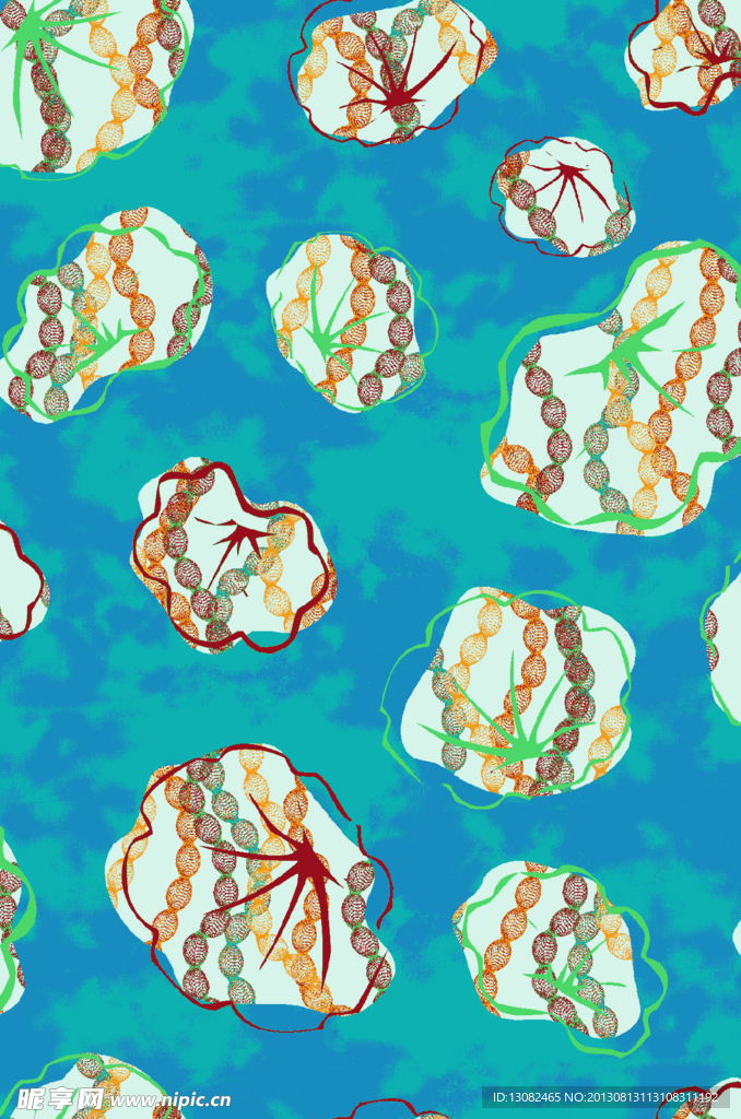花卉抽象底纹