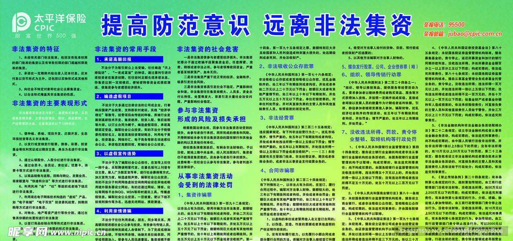 太平洋保险展板