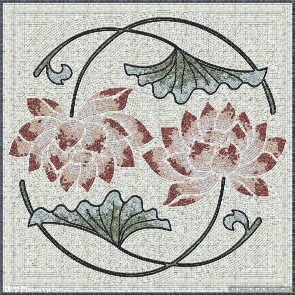 装饰马赛克拼花纹理