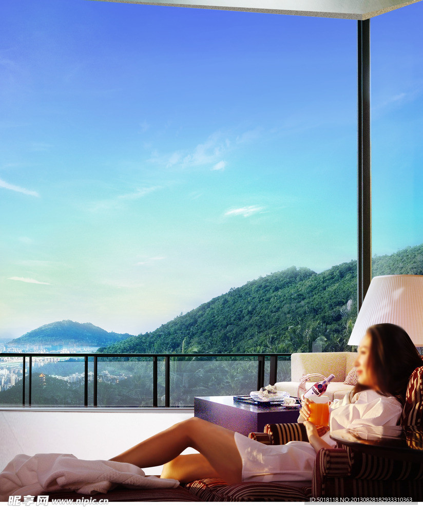 房地产广告阳台景观