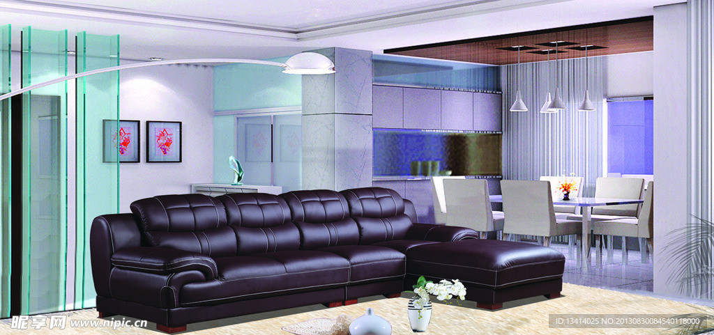 欧式客厅效果图