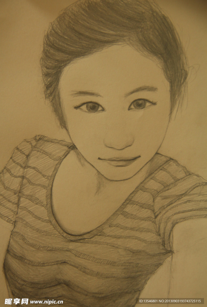 素描 美女