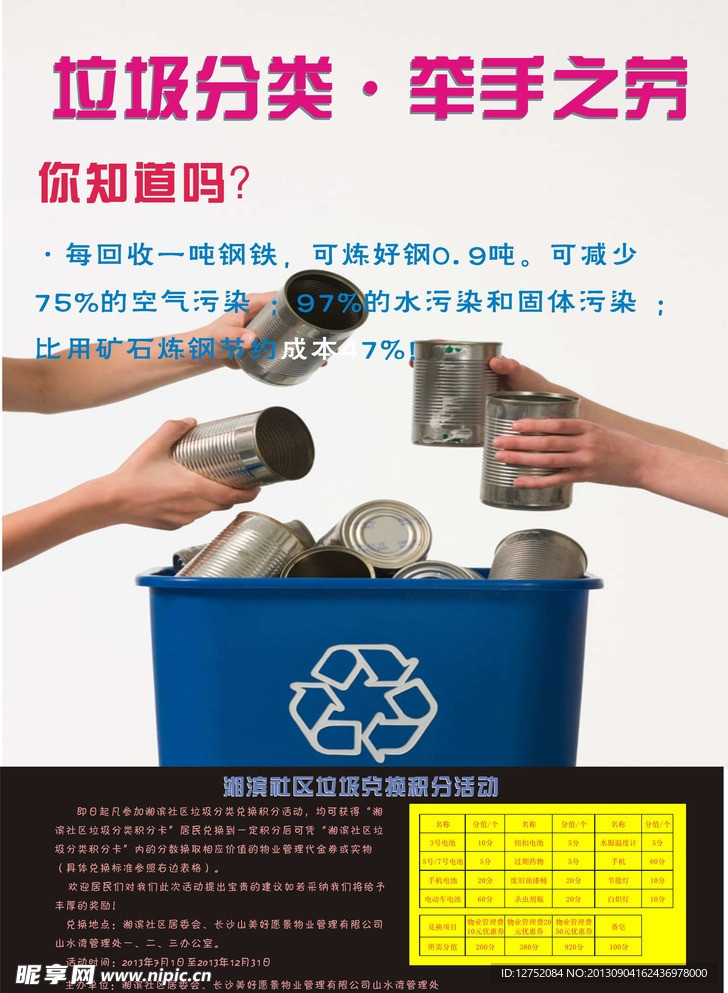 垃圾分类宣传海报
