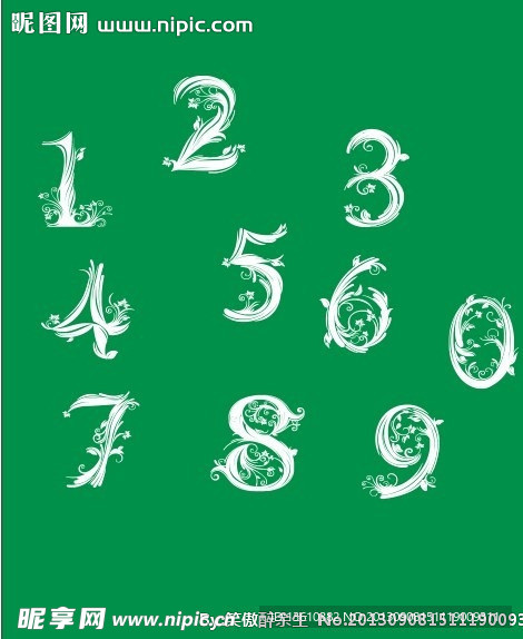 优雅阿拉伯数字