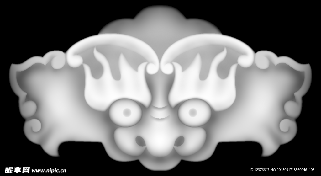 文具盘龙头正面