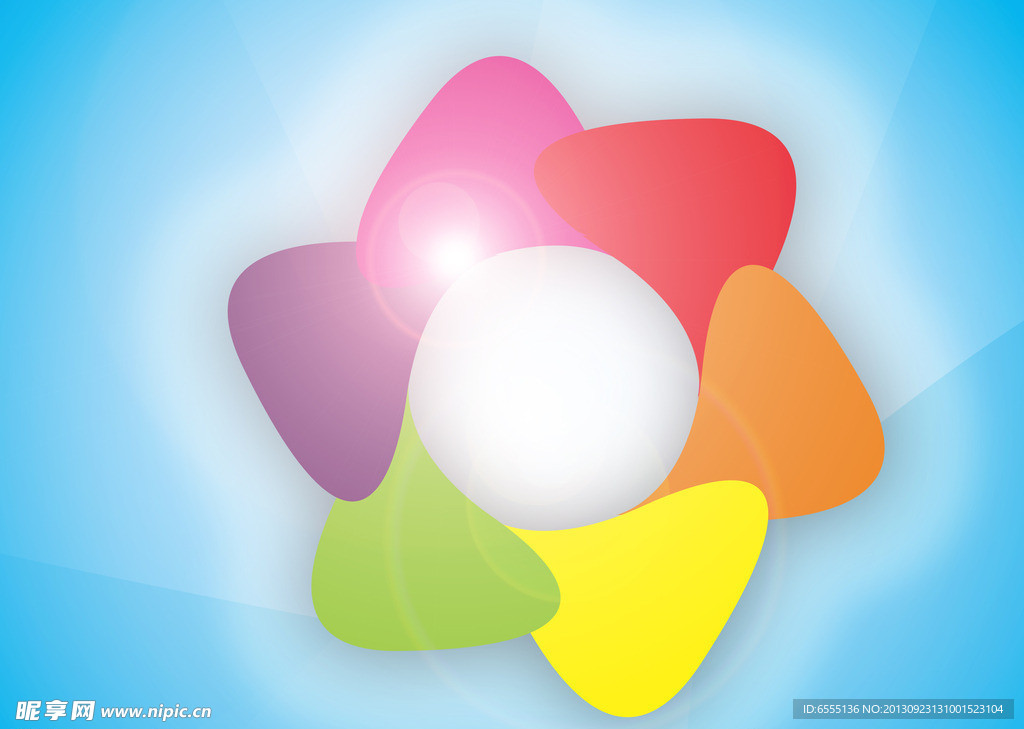 炫彩炫酷五彩渐变图