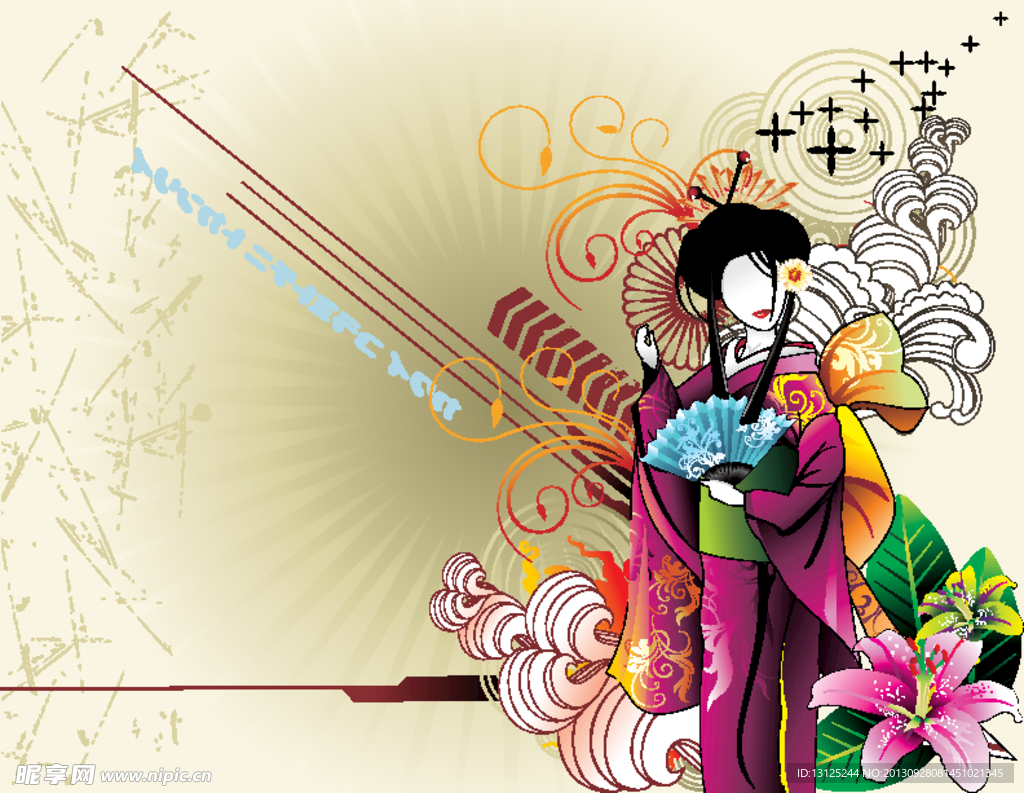 女人 人物 线条