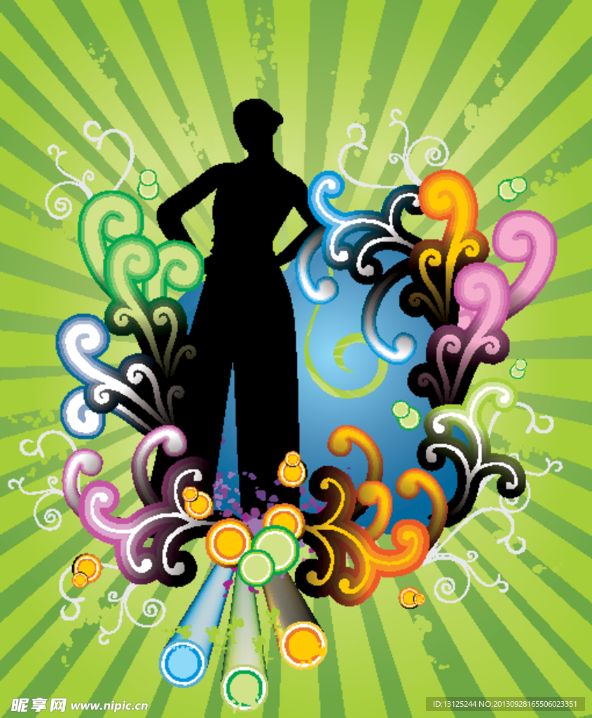 炫纹 女性 剪影