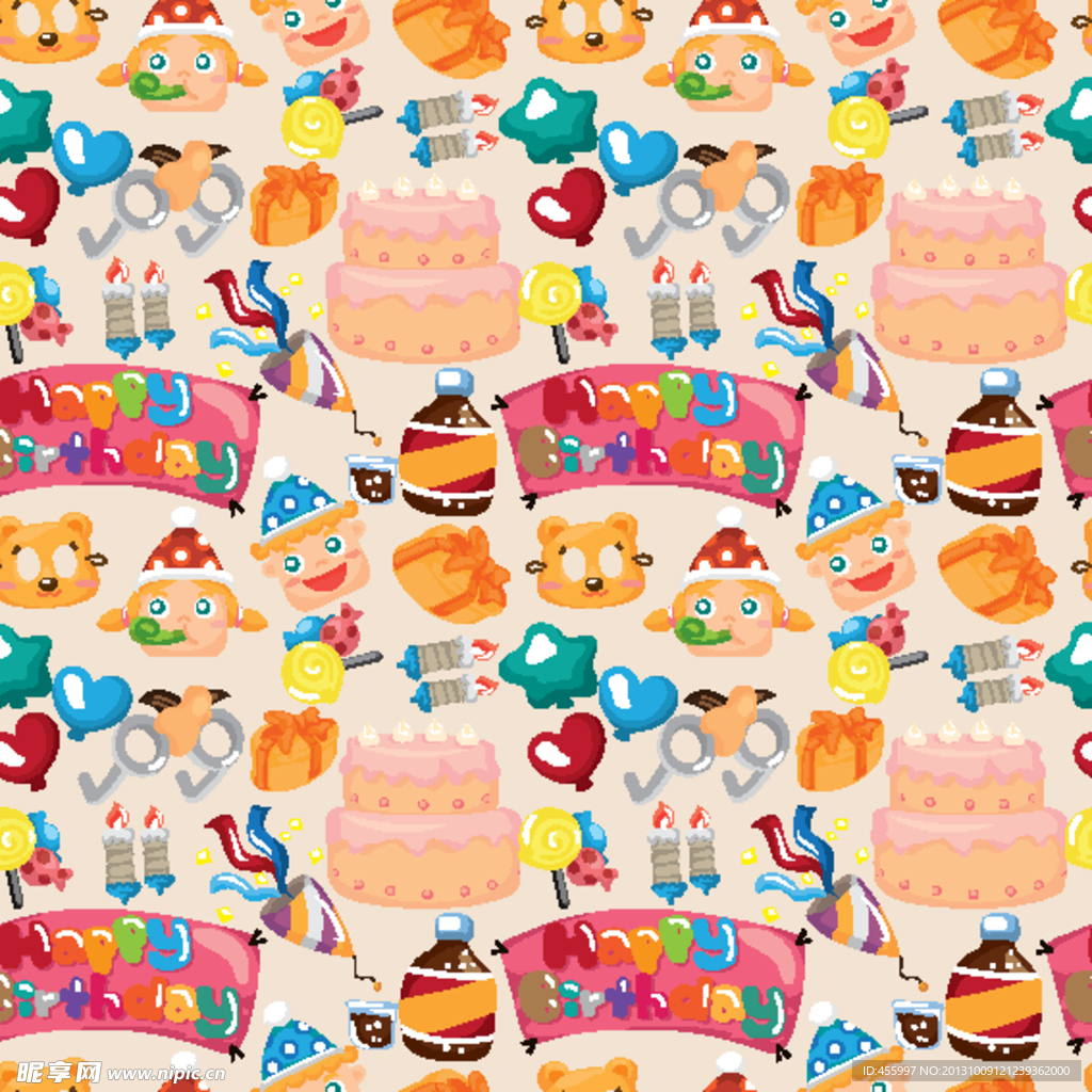 卡通背景 生日背景