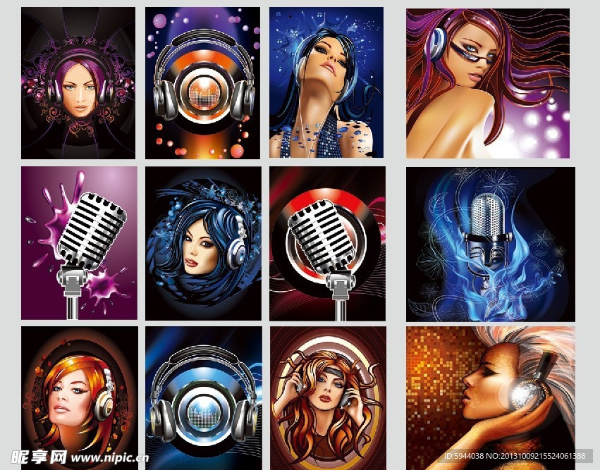 KTV时尚灯箱动漫人