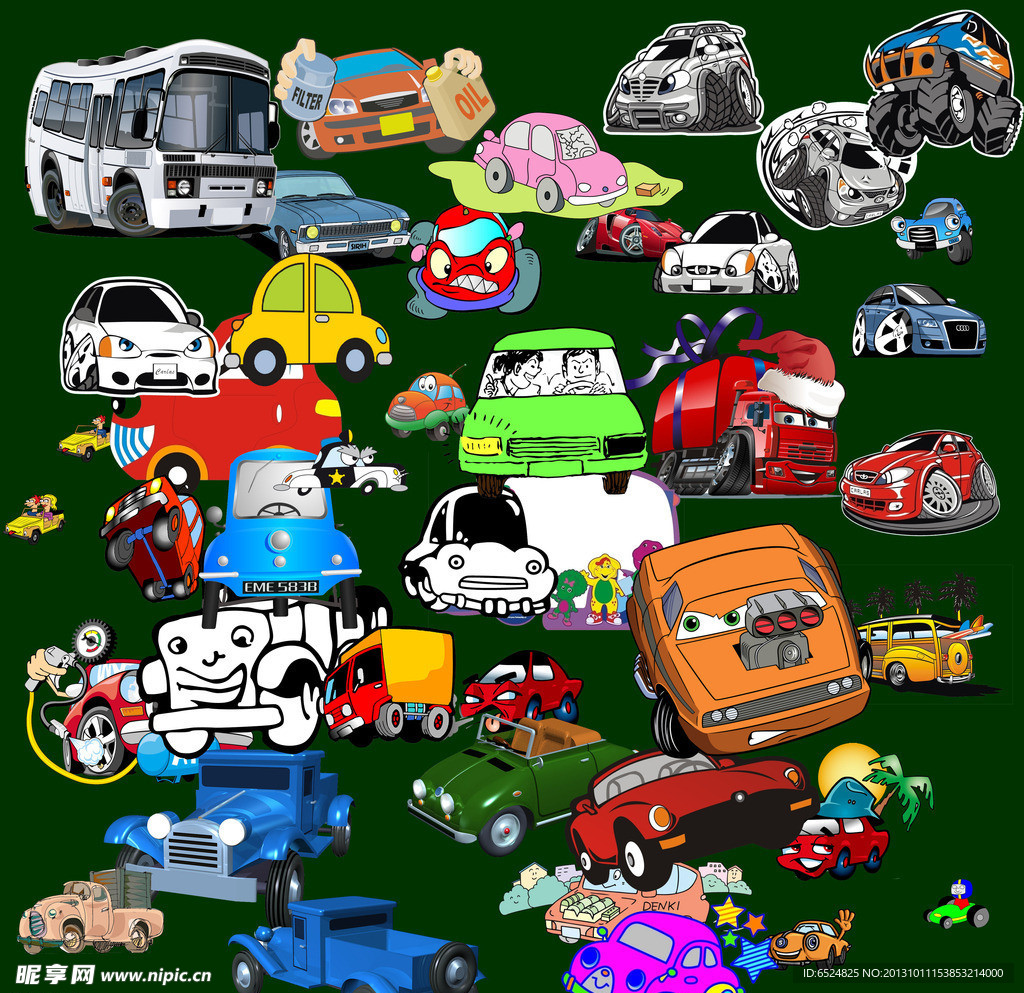 卡通汽车素材