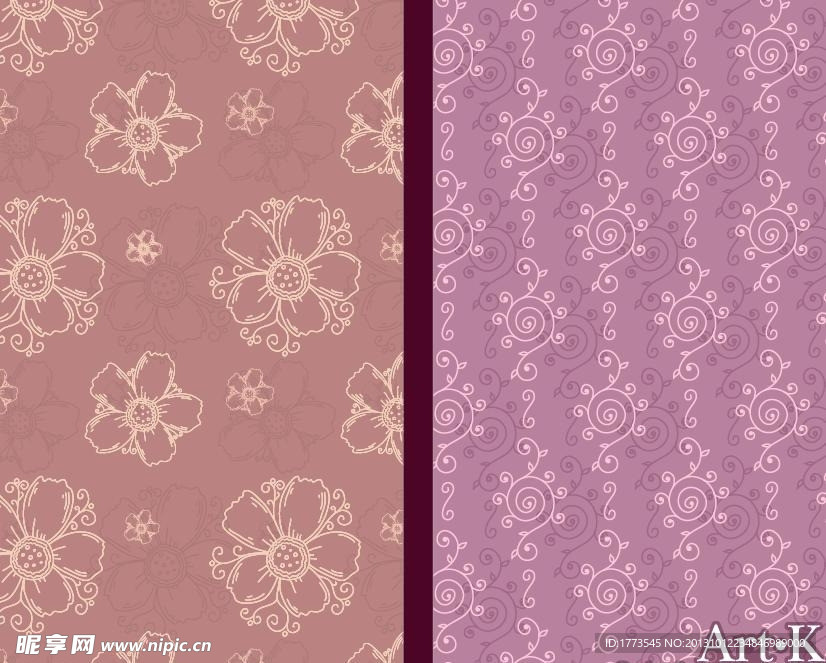 时尚花纹 模板下载