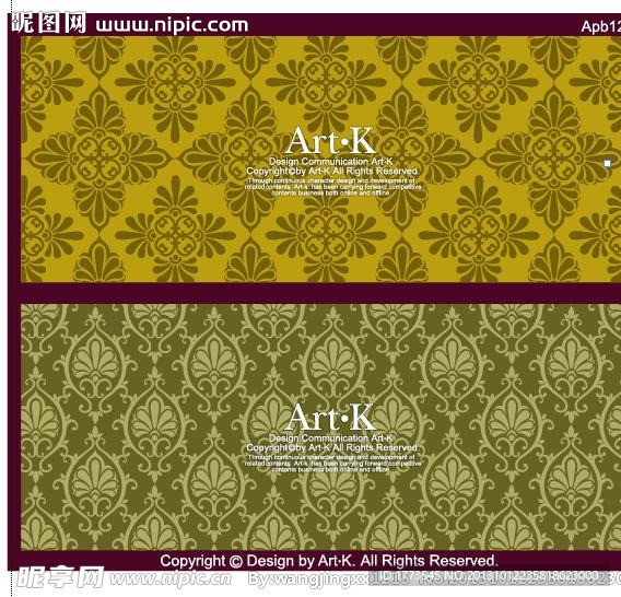 时尚花纹 模板下载