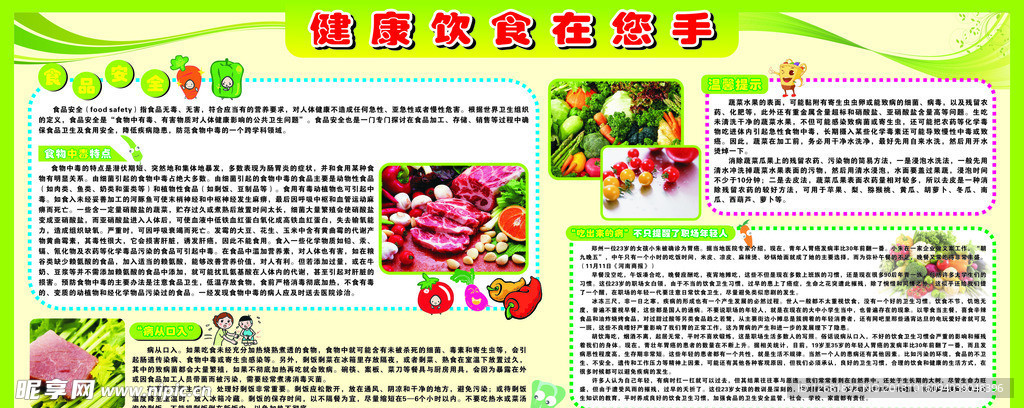 健康饮食海报