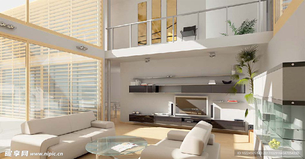 复式客厅效果图