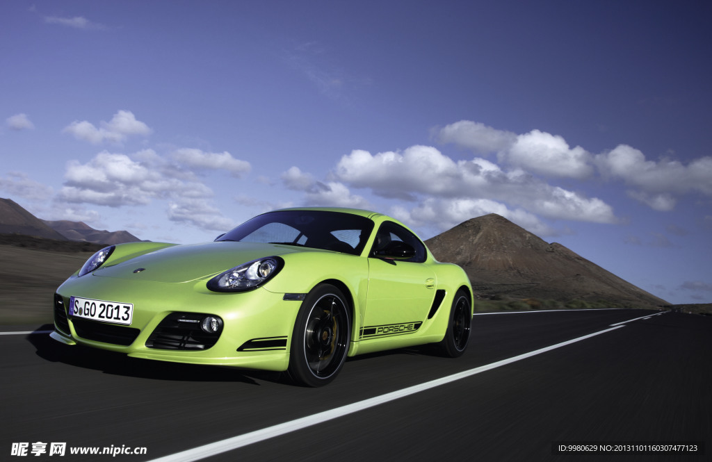 绿色保时捷