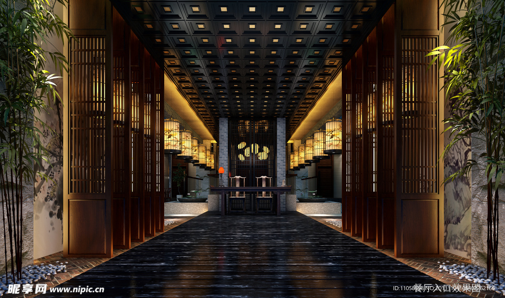 餐厅入口效果图