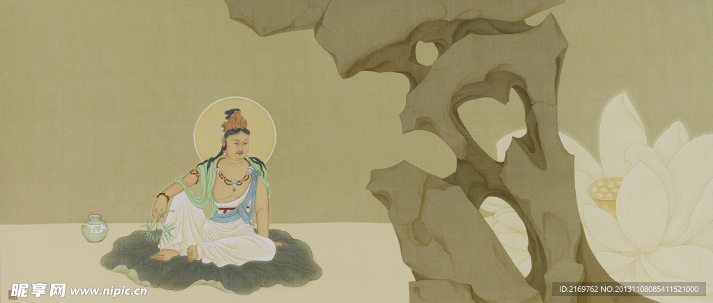 淡彩 水墨 达摩