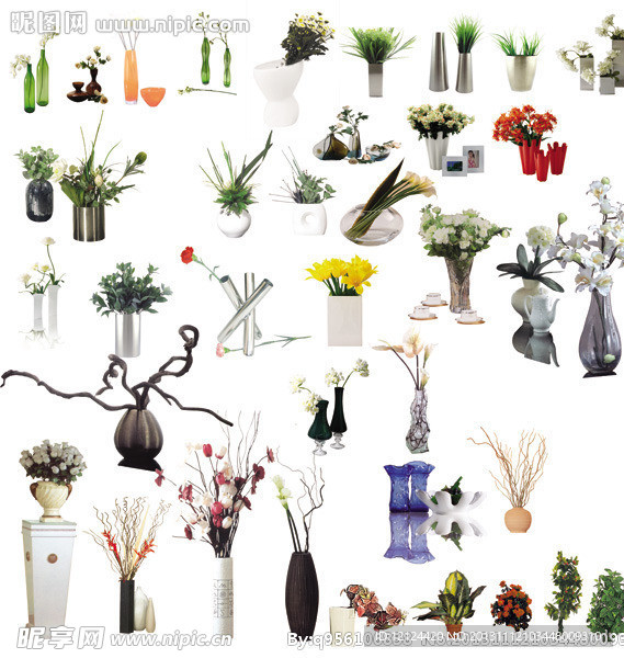 花瓶 素材 摆饰 草