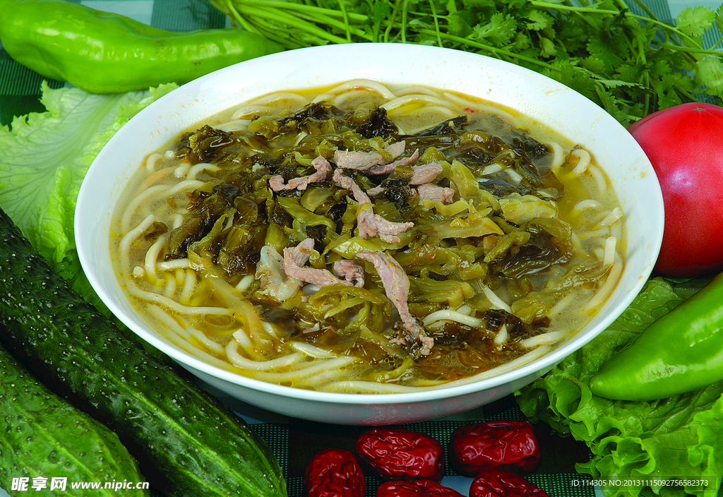 酸菜肉丝面