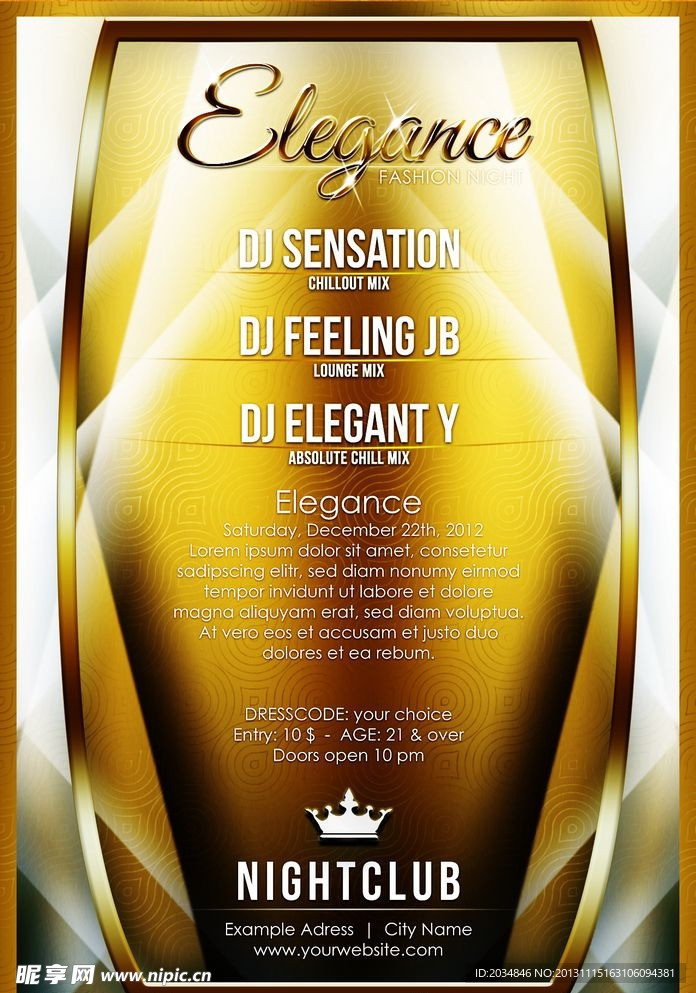 酒吧宣传海报 单张