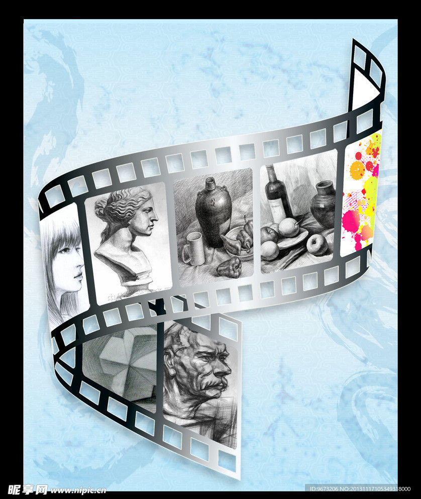 美术 素描 胶卷