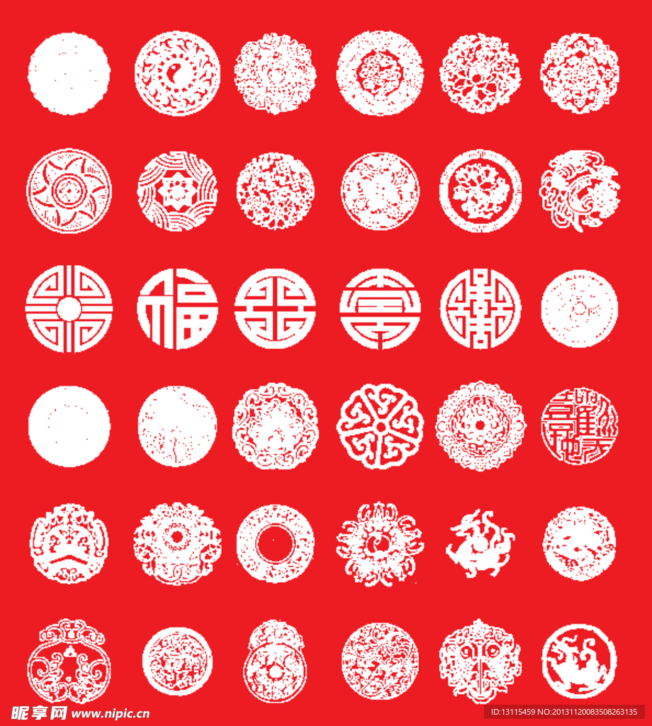 传统圆形图案