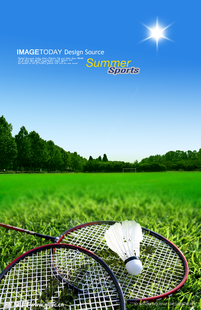 羽毛球素材设计