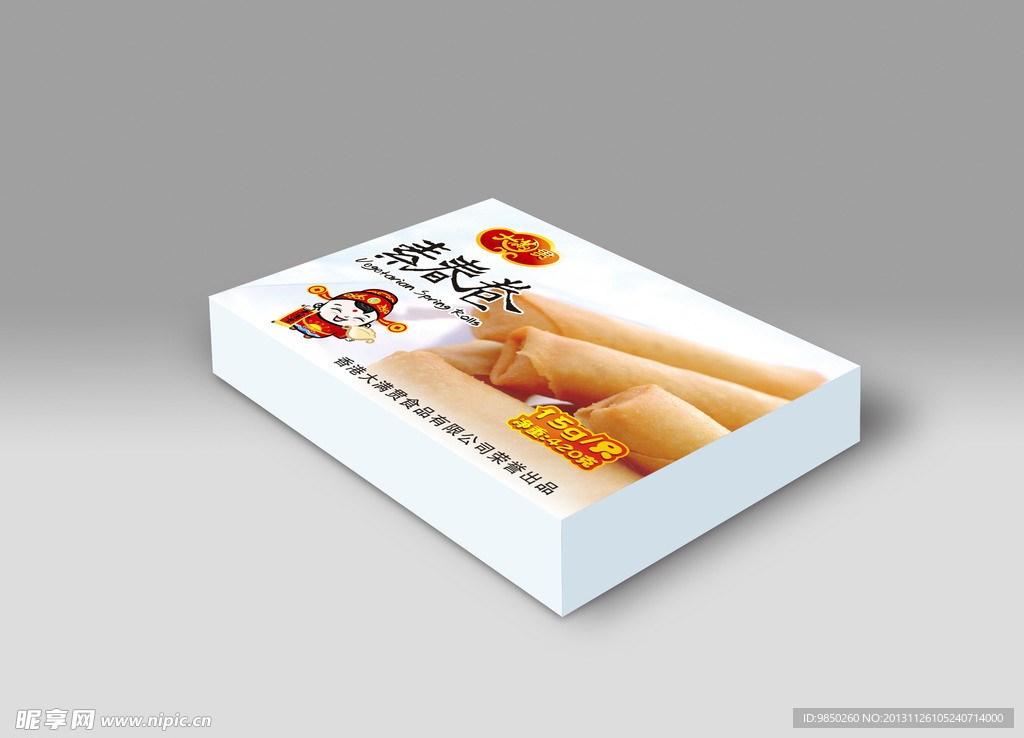 大满贯素春卷包装 展开图