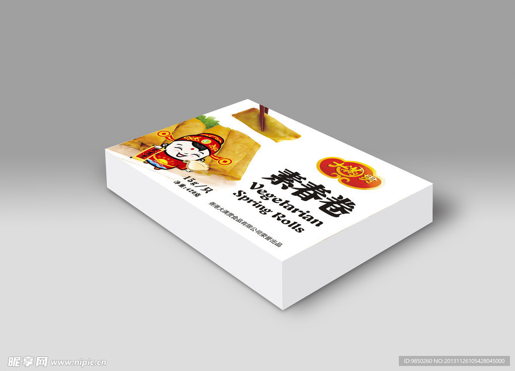大满贯素春卷包装 展开图