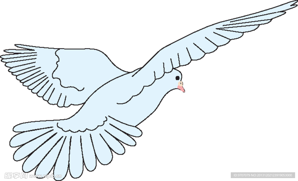 鸽子矢量图